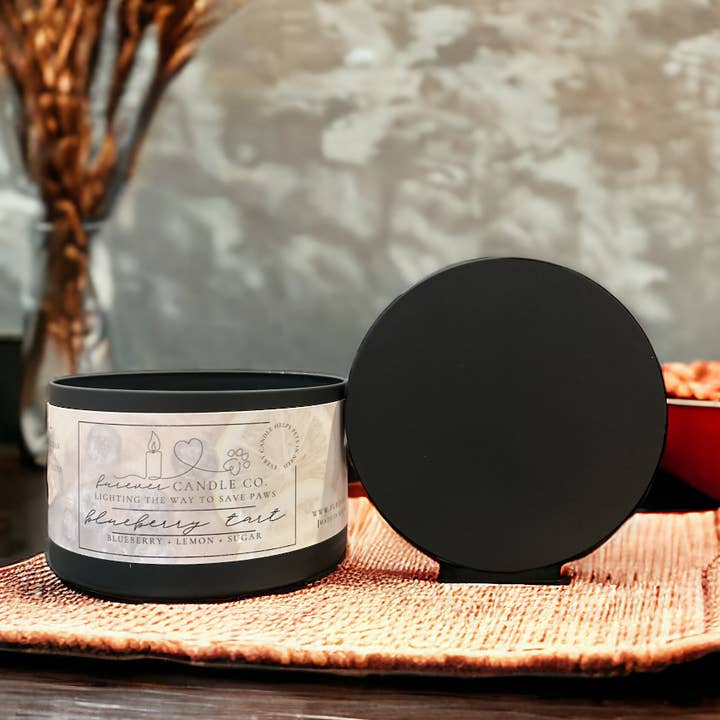 Blueberry Tart Double Wick Candle for wholesale by Furever Candle Co.
