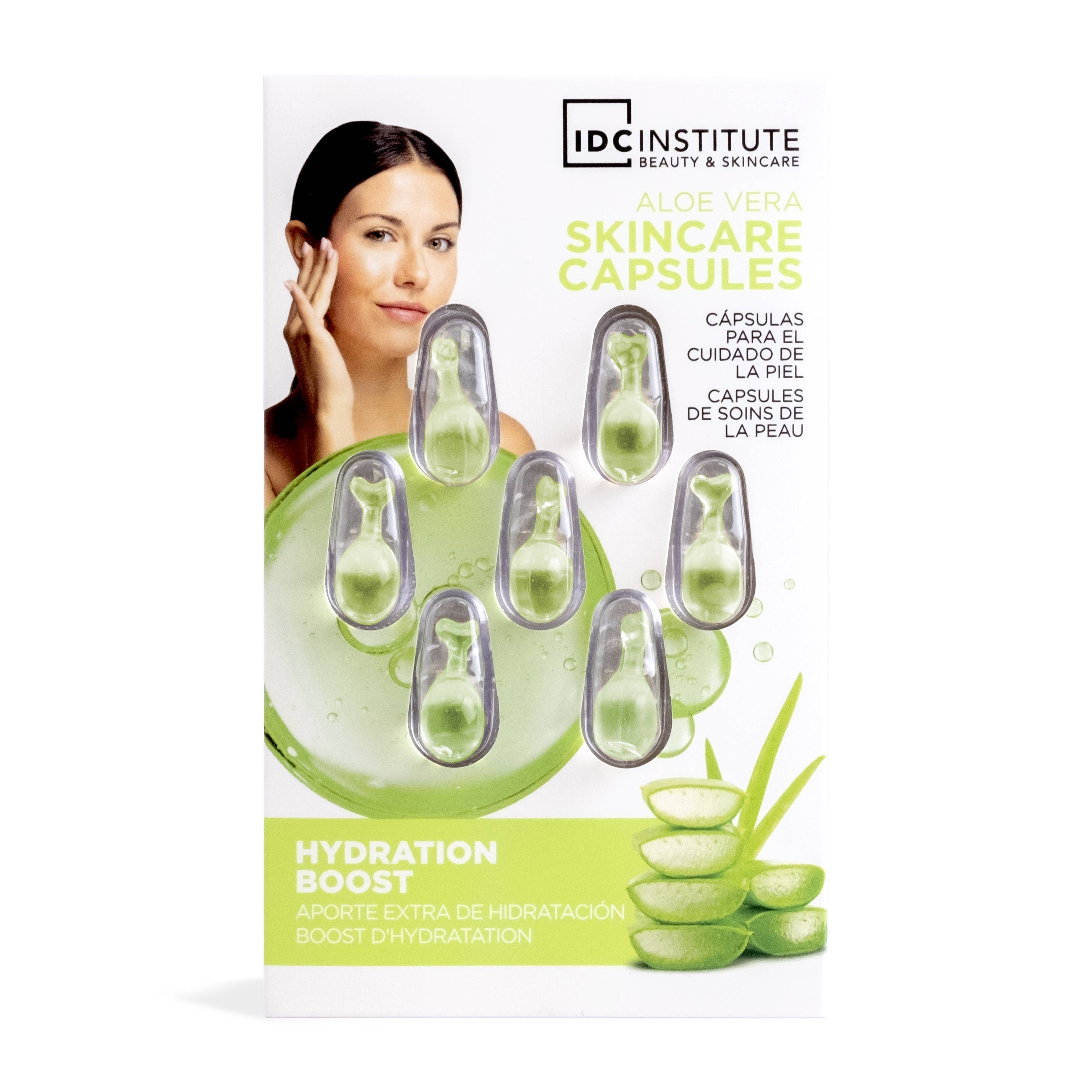 Aquarius Cosmetic SLU - Wholesale Skincare Face Mask - IDC NATURAL ELEMENTS ALOE VERA SKINCARE CAPSULES2
