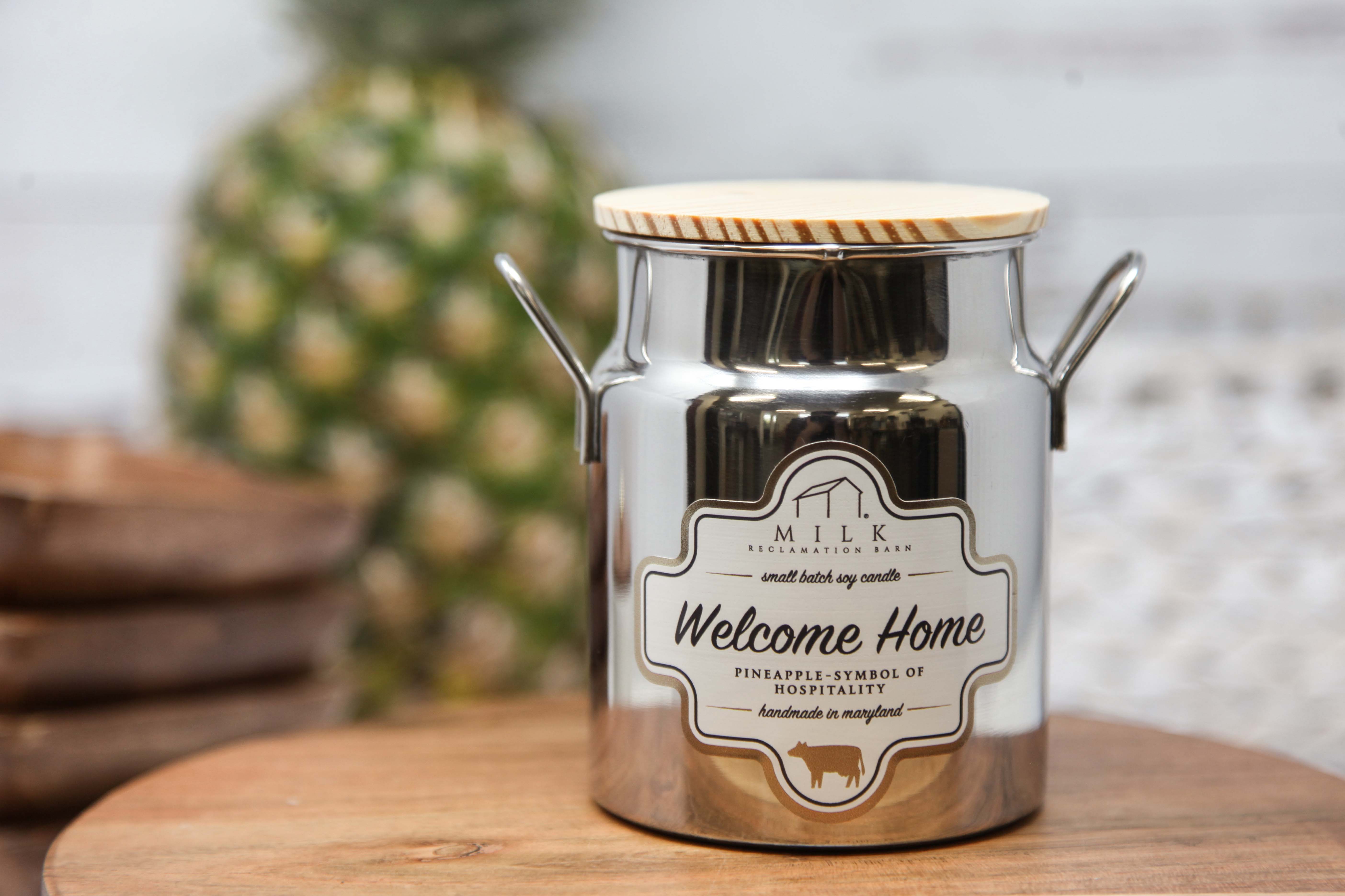 Milk Reclamation Barn - Wholesale Jar/Filled Candle - Stainless Milk Churn Candle - 12.5 oz40