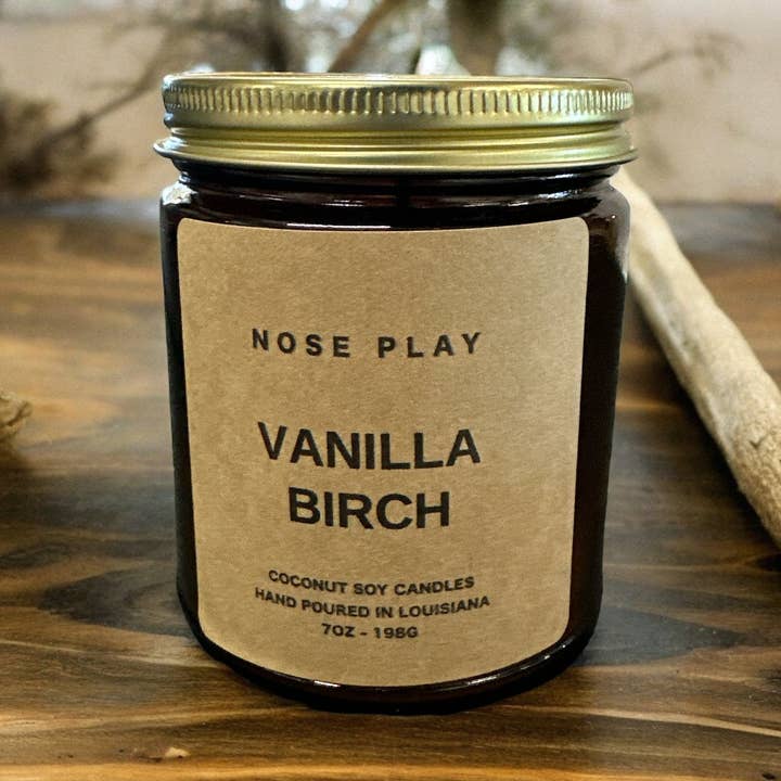 VANIGLIA BETULLA | Vaniglia+Betulla | Candela di Cocco e Soia da 9oz per la vendita all'ingrosso da parte di Nose Play Collection