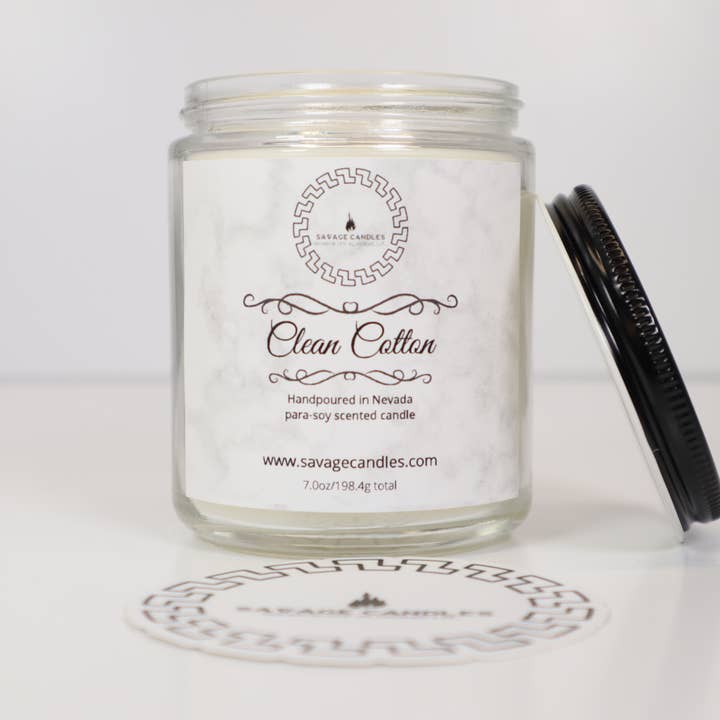 Clean Cotton for wholesale by Savage Candles LLC