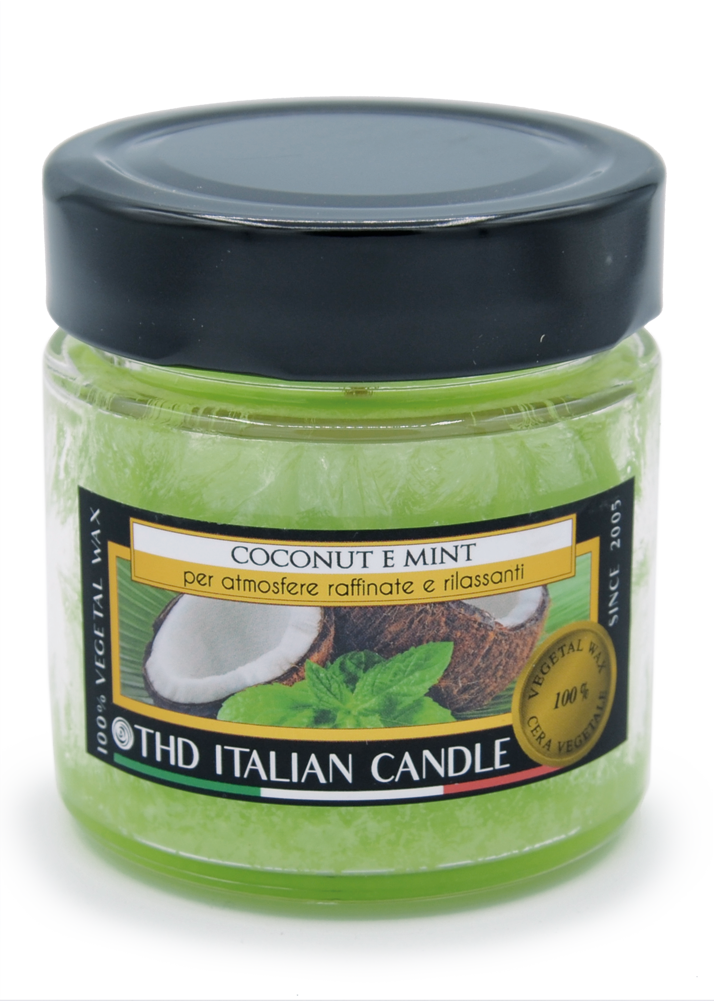 Thd Tophouse - Wholesale Jar/Filled Candle - THD Italian Candle Smart Medium Coconut and Mint 6/1440
