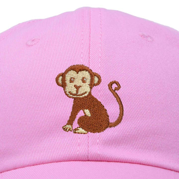 Dalix - Wholesale Baseball cap – Kids - DALIX Cute Monkey Kids Hat Embroidered Ball Cap Girls Boys33