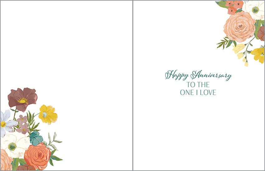 GINA B DESIGNS – postal de aniversário por atacado – Cartão de Aniversário - Flores Boho Douradas1