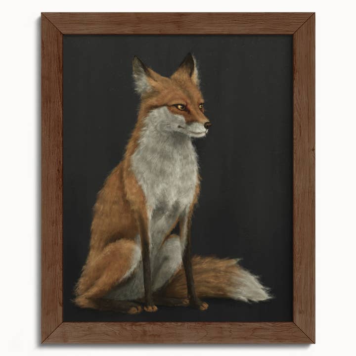 The Ugly Cat Studio - Wholesale Art Print - Red Fox Fine Art Print - Black Edition11