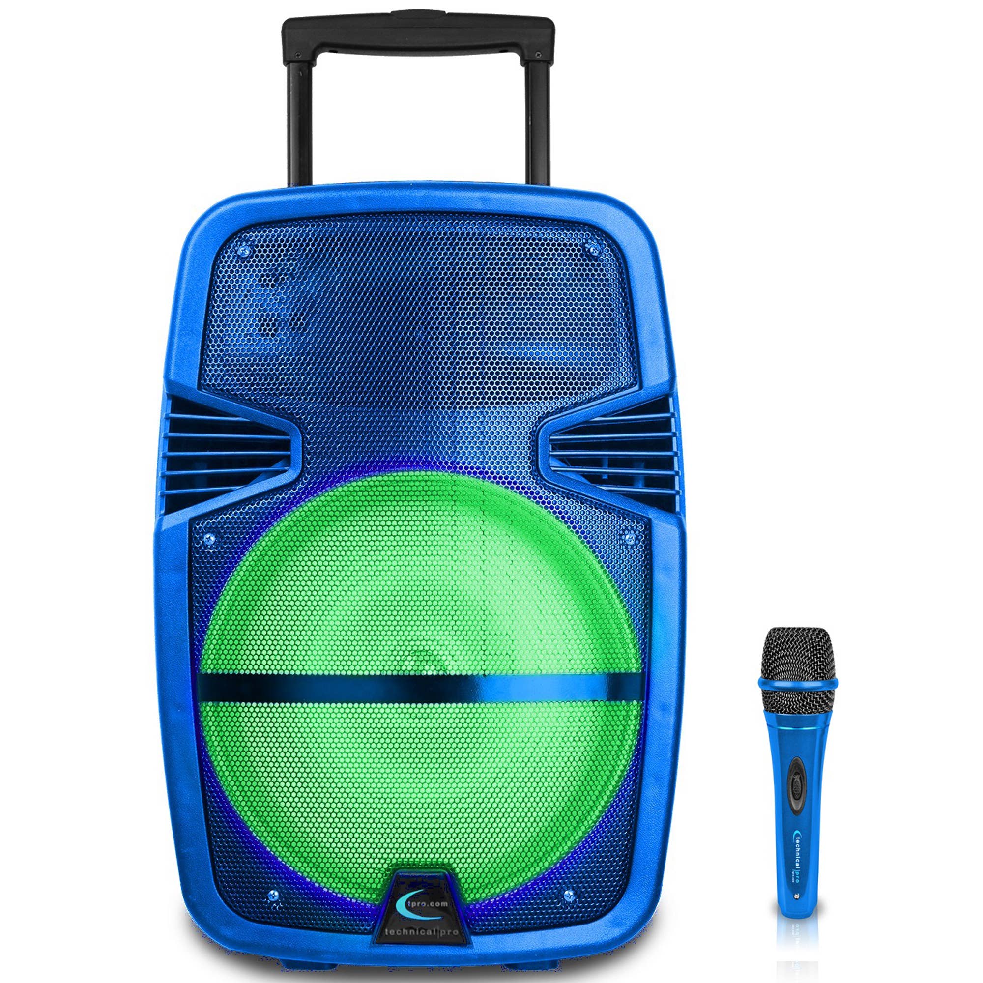 Technical Pro – wholesale Speakers – 10" Rechargeable Bluetooth LED Loudspeaker w USB/SD Inputs0