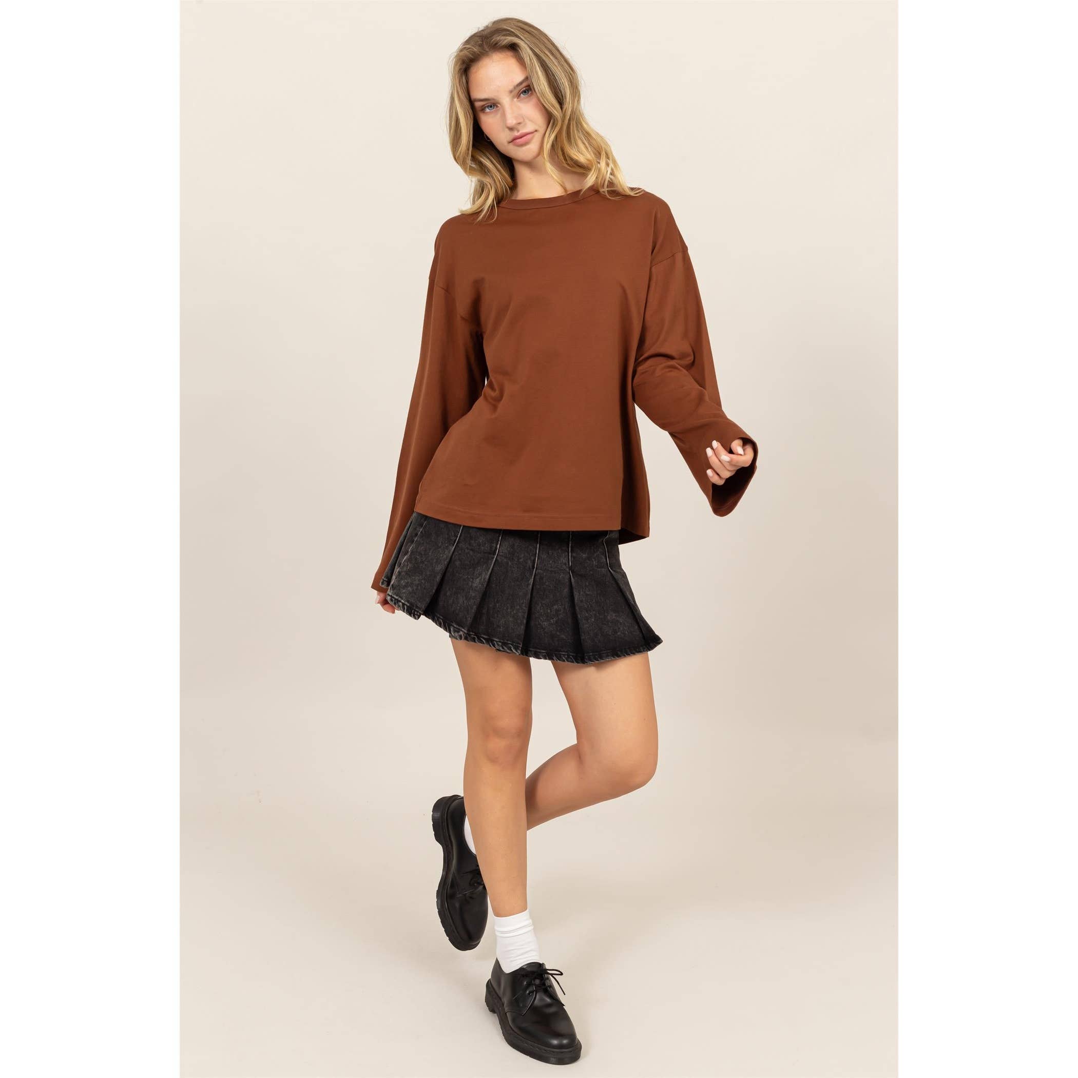 HYFVE – wholesale T-shirt (utan tryck) – Dam – Långärmad T-shirt med rund hals15