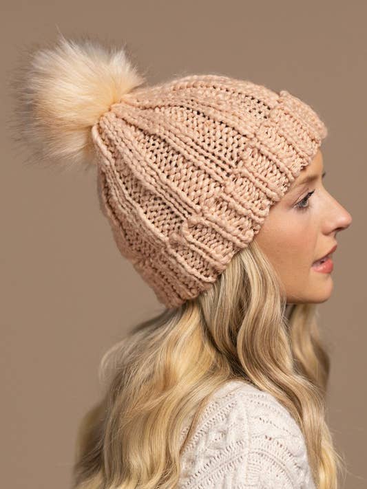 Soft Cable Knit Basic muts voor wholesale door Shop Neighbors