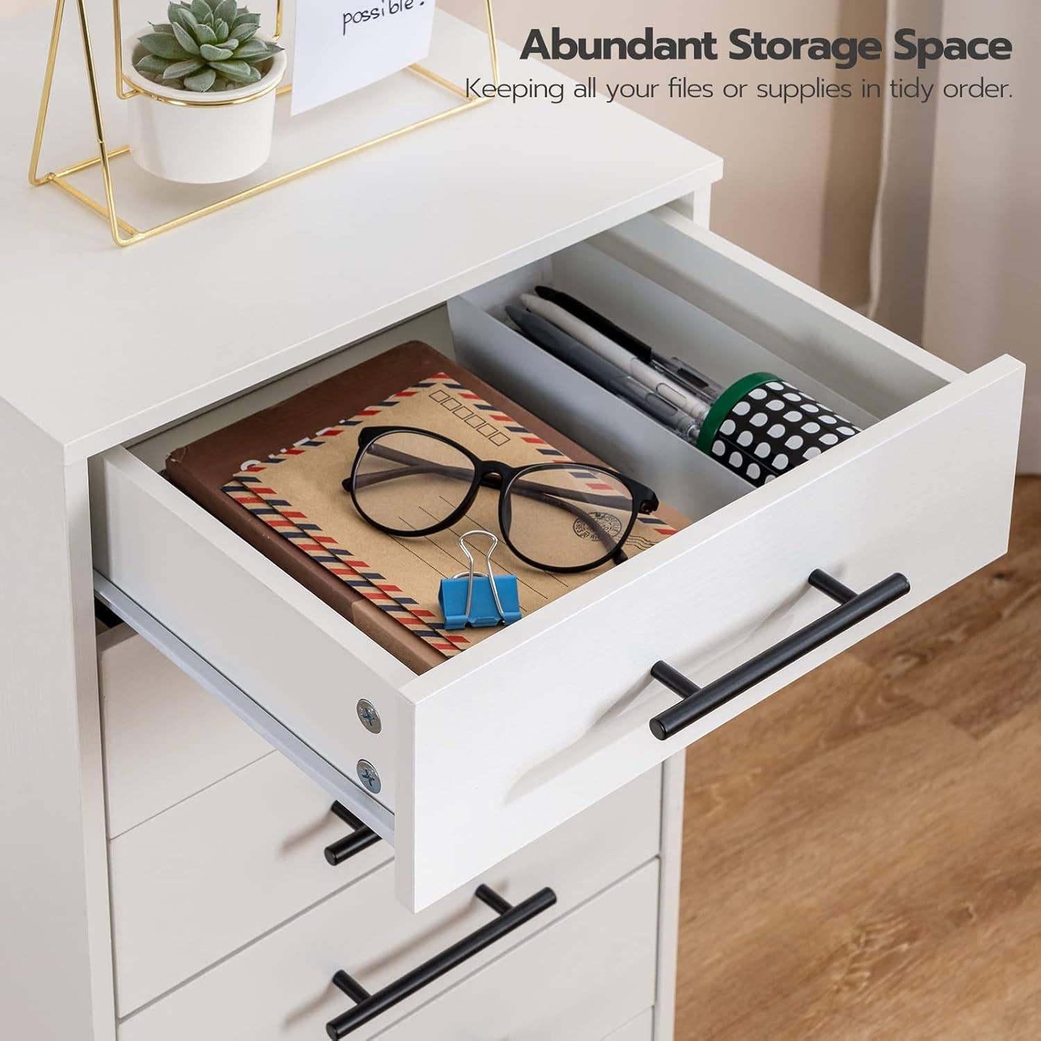 White 7 Drawer File Cabinet Storage For Home Office for wholesale on Faire4