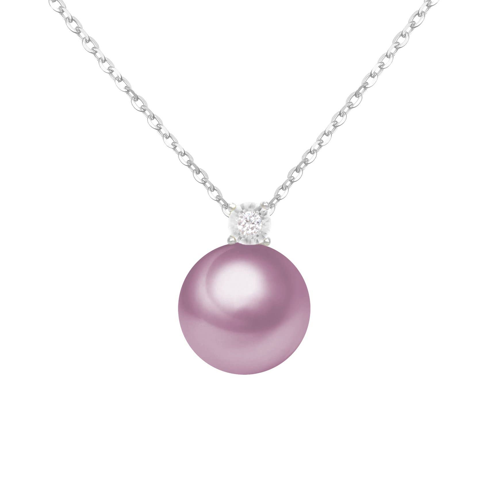 Timeless Pearl - Wholesale Pendant/Charm Necklace - G18k Oversized Pearl and Diamonds Pendant3
