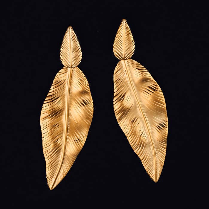 Lynee' Leaf Earrings for wholesale by Steward & James