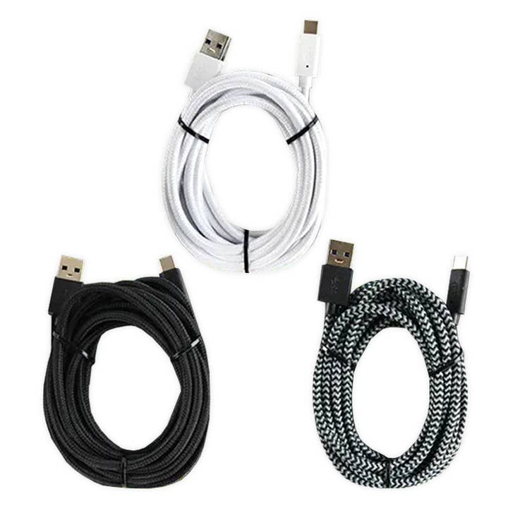 Novelty Brands - Wholesale Charging Cable - Gadget Gear USB to USB-C 9FT Charging Cable Boxed Assortment2