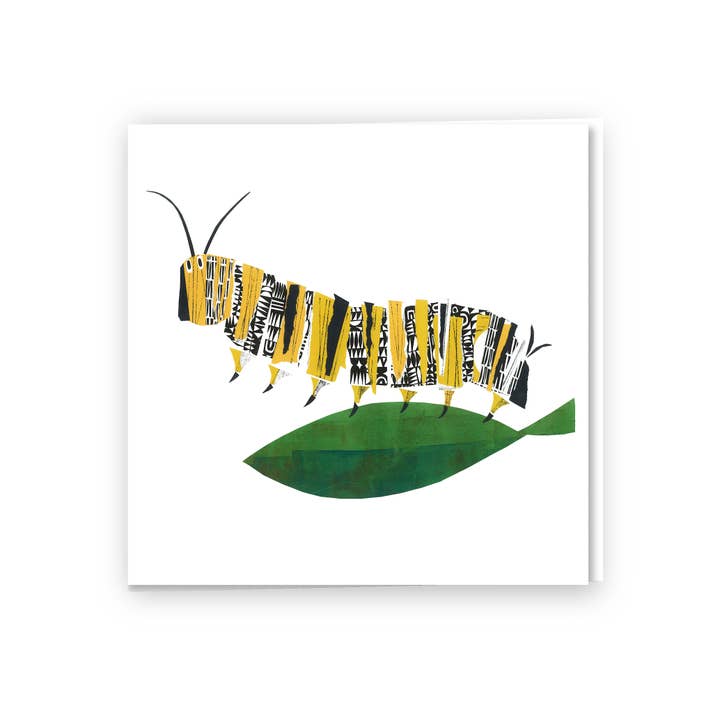 carte de vœux Monarch Caterpillar pour la vente par Clare Youngs