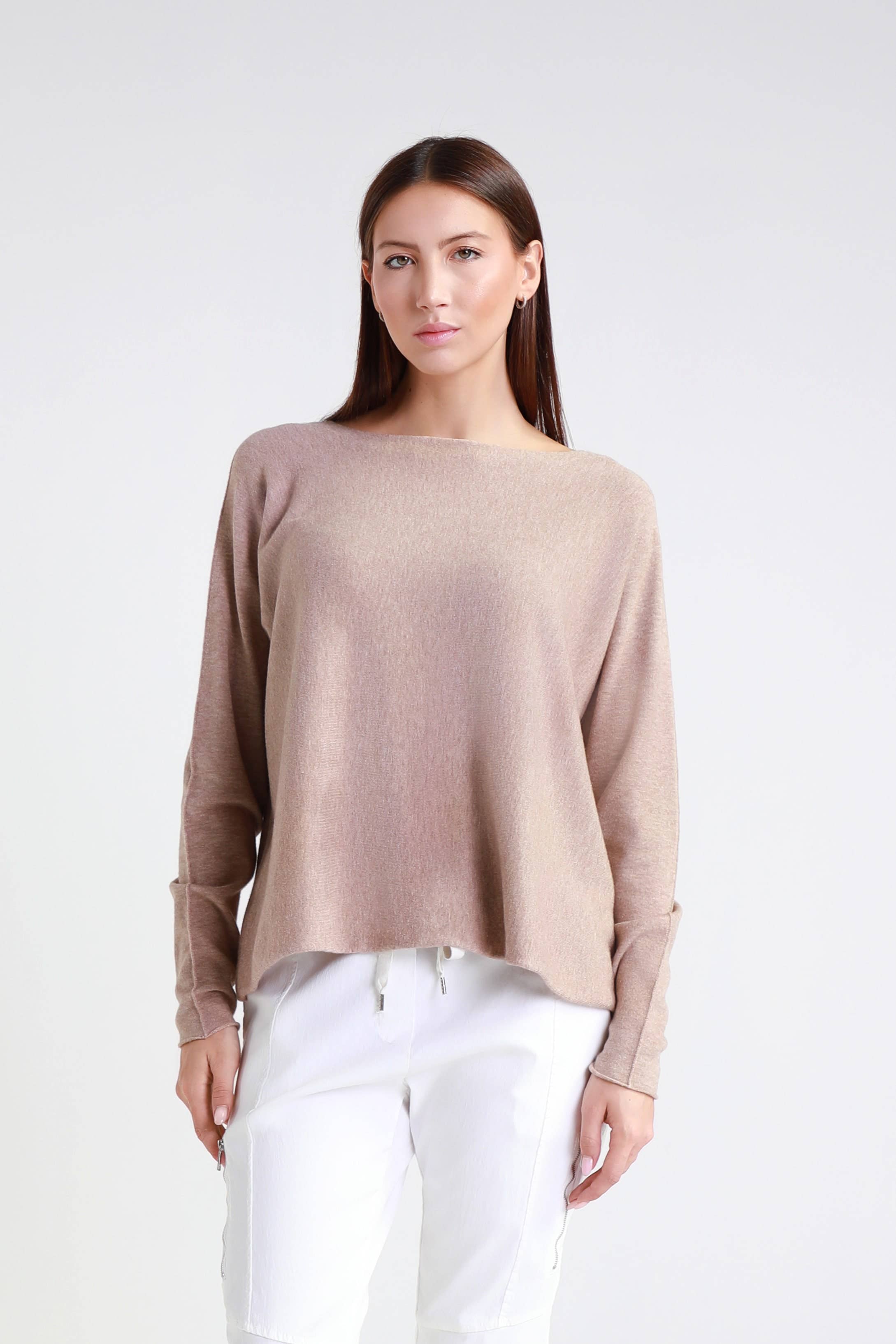 TINA Stephens Italy/Tees By Tina - Wholesale Knit Sweater - Women's - Laurin Seriously Soft Jewel Neck Sweater (BLS425)57