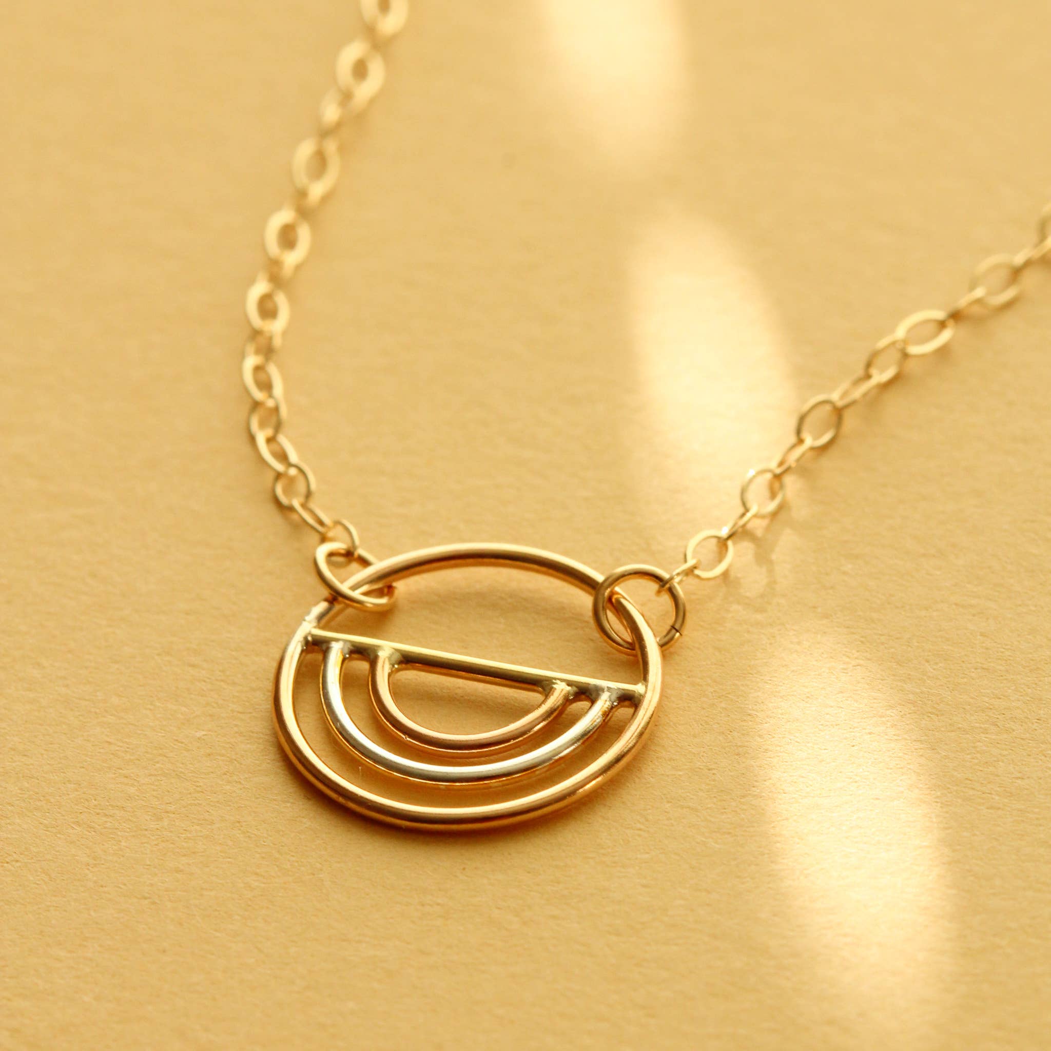 Everly Made - Wholesale Pendant/Charm Necklace - The Arc Sterling Silver Pendant Necklace4