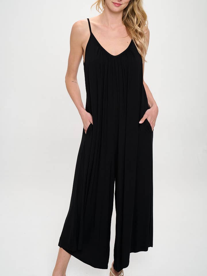 Made in USA Modal Spandex Soft Knit Jumpsuit for wholesale by Renee C.