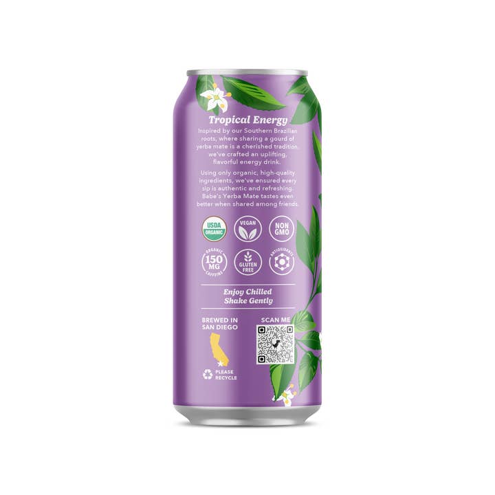 Babe Beverages - Wholesale Iced Tea - POG Yerba Mate Tea - 12 Pack2