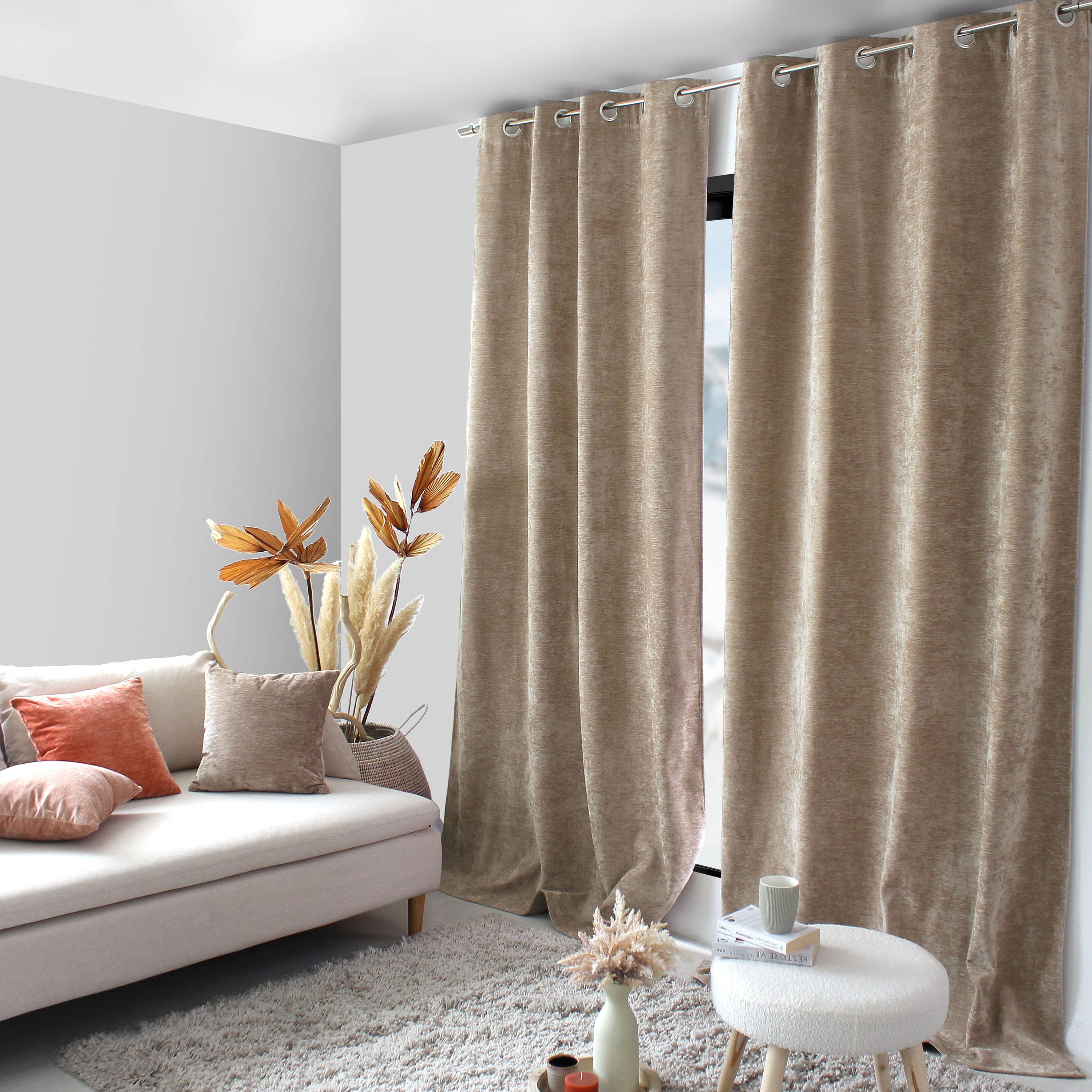 DECOSTARS - CmaDECO - Wholesale Curtain - Thermal Curtain with Eyelets, 140x260cm, Velvet3