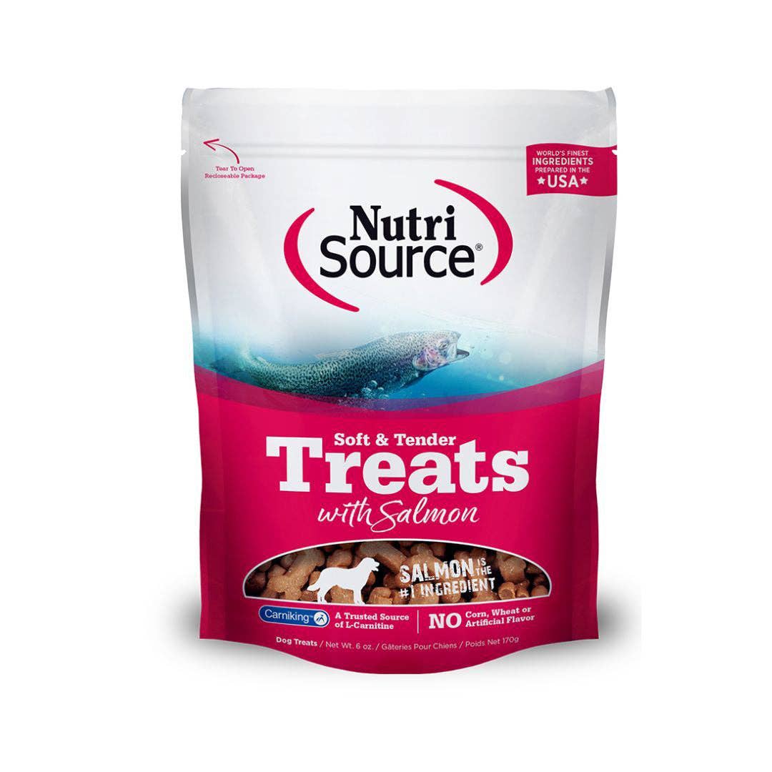 Petdropshipper - Wholesale Pet Treats - Dog - Nutrisource Dog Soft Tender Treat Salmon 6oz.0