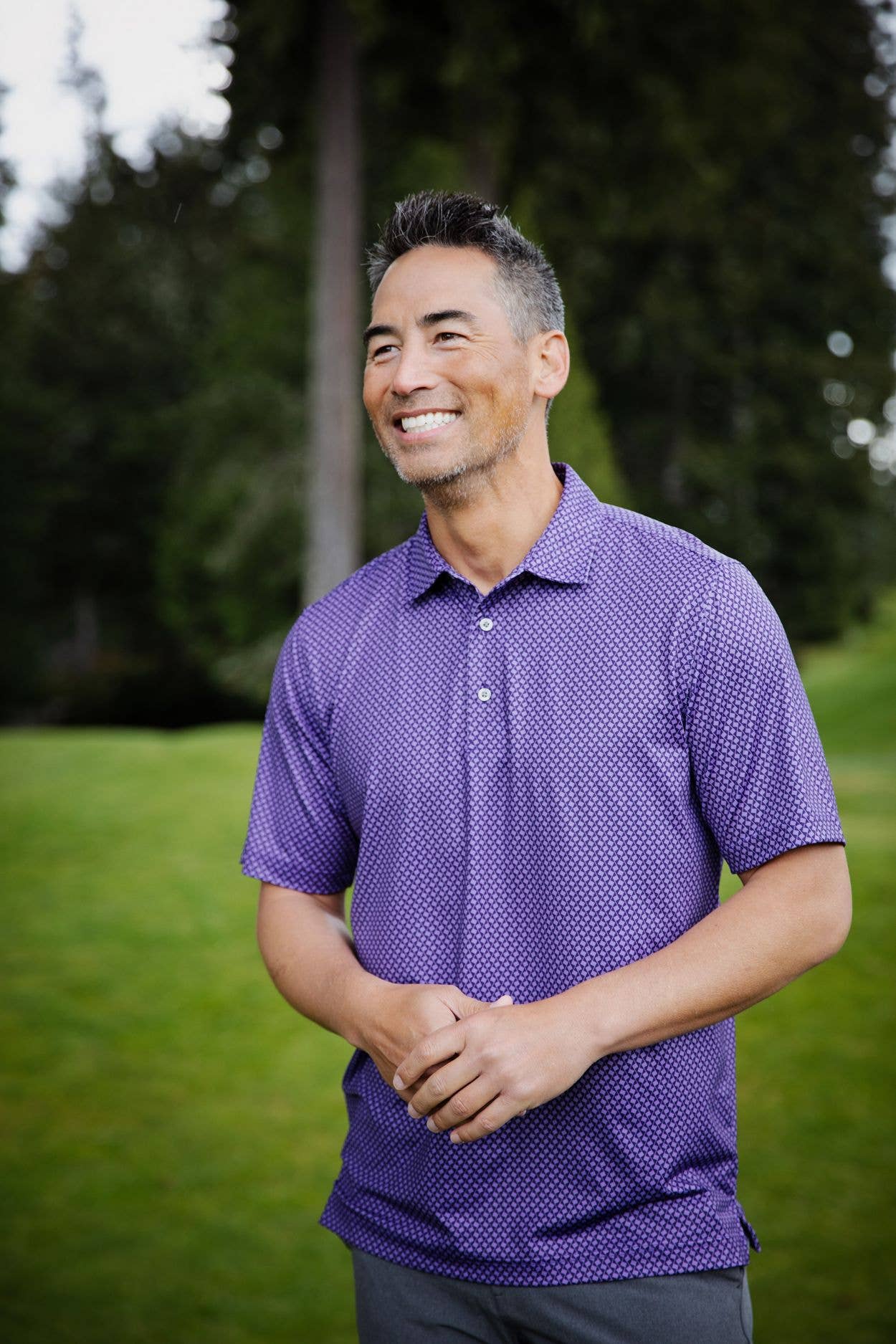 Cutter & Buck - Wholesale Polo - Men's - Cutter & Buck Pike Banner Print Stretch Men's Polo2