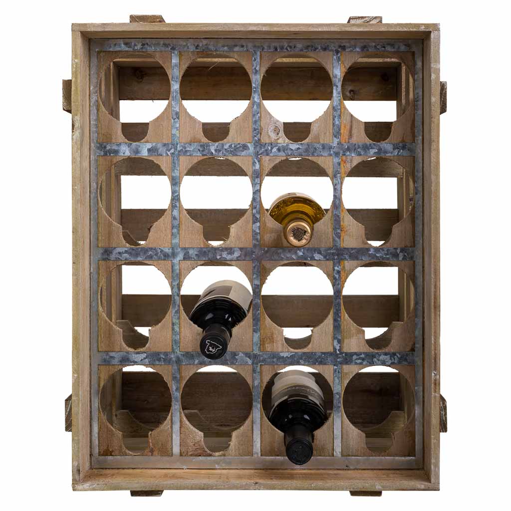 Creaciones Meng - Wholesale Bottle Rack/Holder - Wooden bottle crate 12 bottles1
