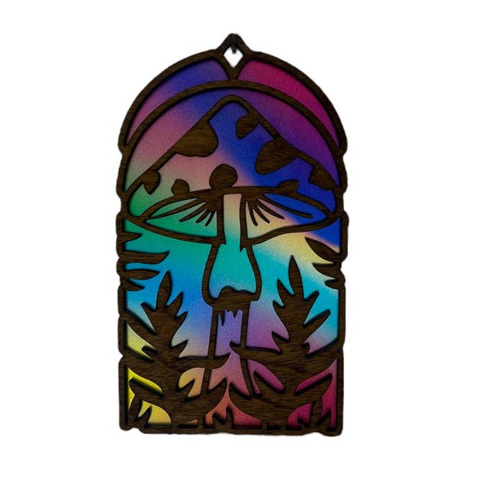 Mushroom Suncatcher for wholesale by Merriment Creations