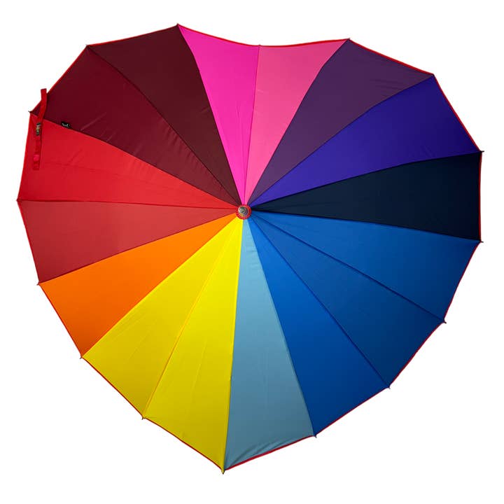 Soake - Wholesale Umbrella – Women's - Boutique Heart Umbrella Rainbow0