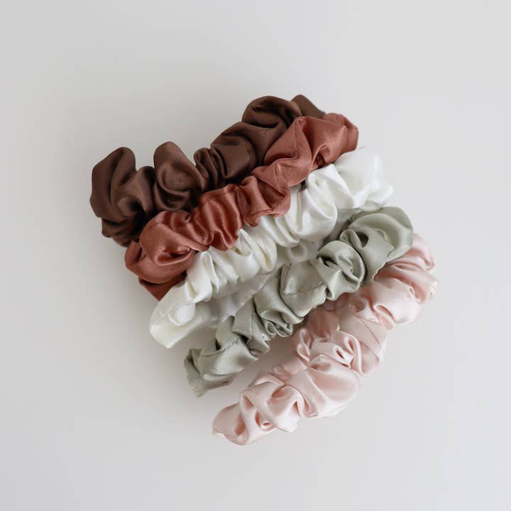 Colour Mini Scrunchies 5 Pack Set and other Purchase Wholesale mini scrunchie. Free Returns & Net 60 Terms on Faire trending on Faire.