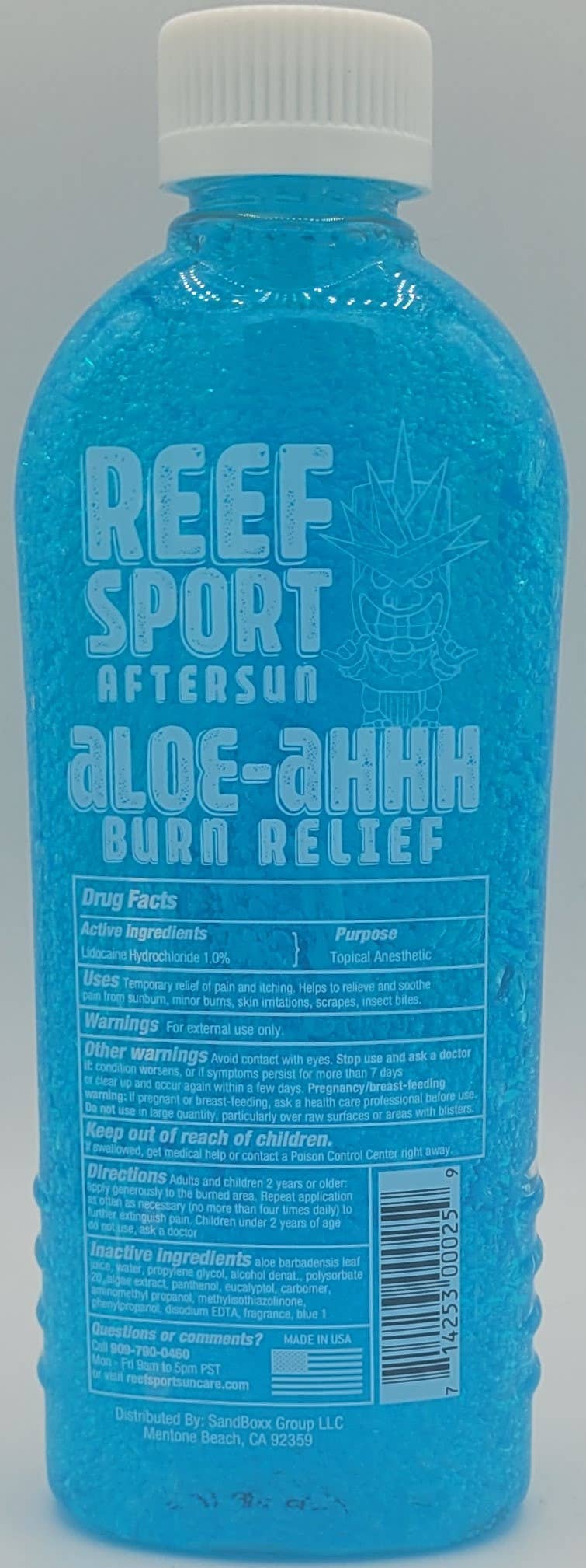 Reef Sport Suncare - Wholesale Aftersun/Sun Damage Repair Cream - REEF ALOE-Ahhh BLUE Gel - 8z3
