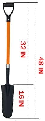 Ashman Online - Wholesale Garden Tool - Ashman Drain Spade with Sharp Teeth - 48 Inches Long Handle Spade with D Handle Grip - Fiber Glass Handle with 16 Inch Metal Blade, Multipurpose Spade3