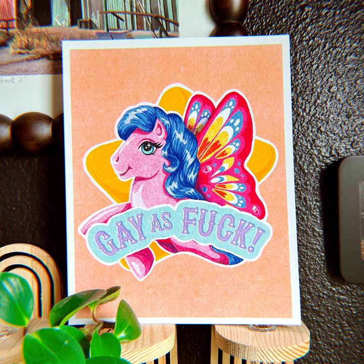 Impression artistique Gay As Fuck - Plusieurs tailles disponibles pour la vente par Chaos Magic Studio