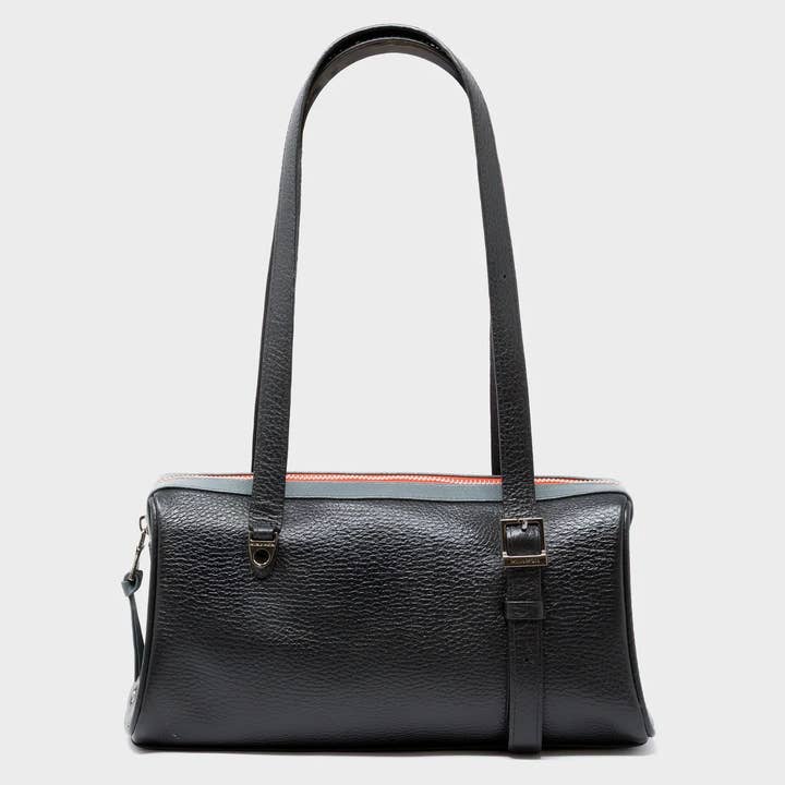 Min & Mon - Wholesale Satchel - Women's - Esther Black Satchel Mini Bag - All Over Eyes Embroidery2