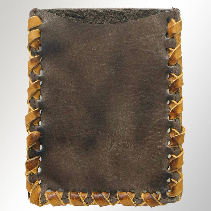 LS Western - Wholesale Card Holder - Unisex - ADCCM103 Rustic Hand-Stitched Leather Card Holder - Western Minimalist Wallet4