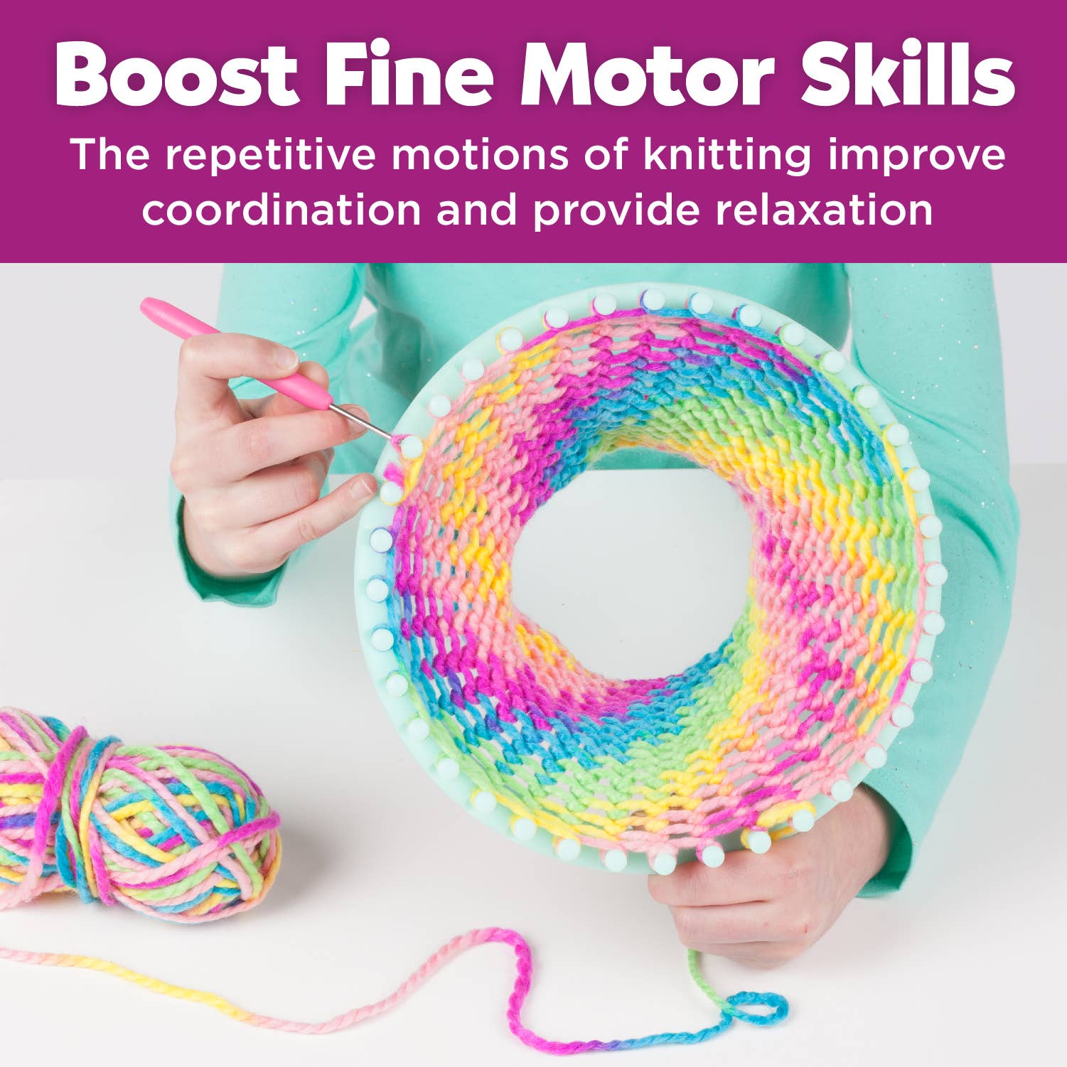 Faber-Castell / Creativity for Kids - Wholesale DIY Craft Kit - Kids - Quick Knit Loom - DIY Craft Kit for Kids4