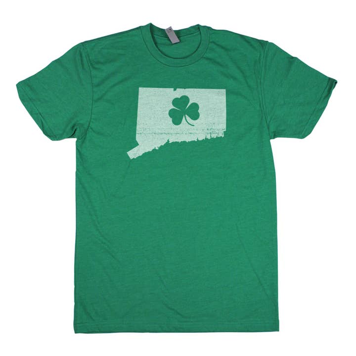 T-shirt unisexe Shamrock pour homme - Connecticut pour la vente par Home State Apparel