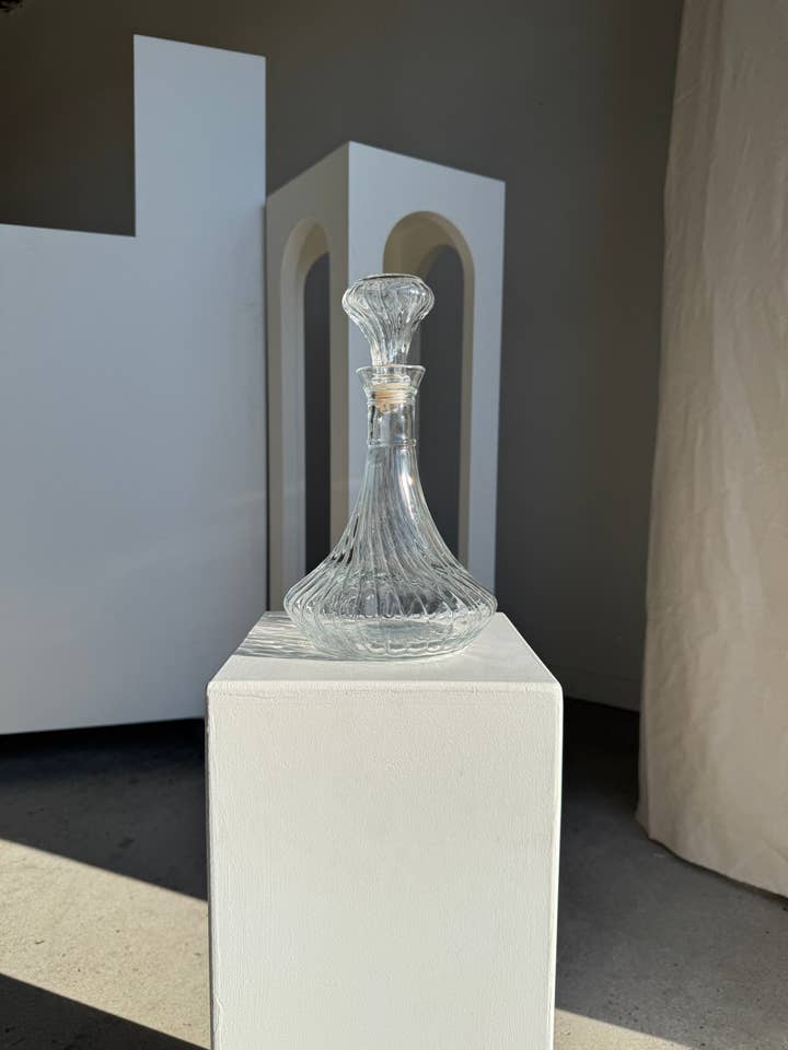 Caraffa decanter in vetro vintage stile mongolfiera H31 D1 per la vendita all'ingrosso da parte di Office Objets