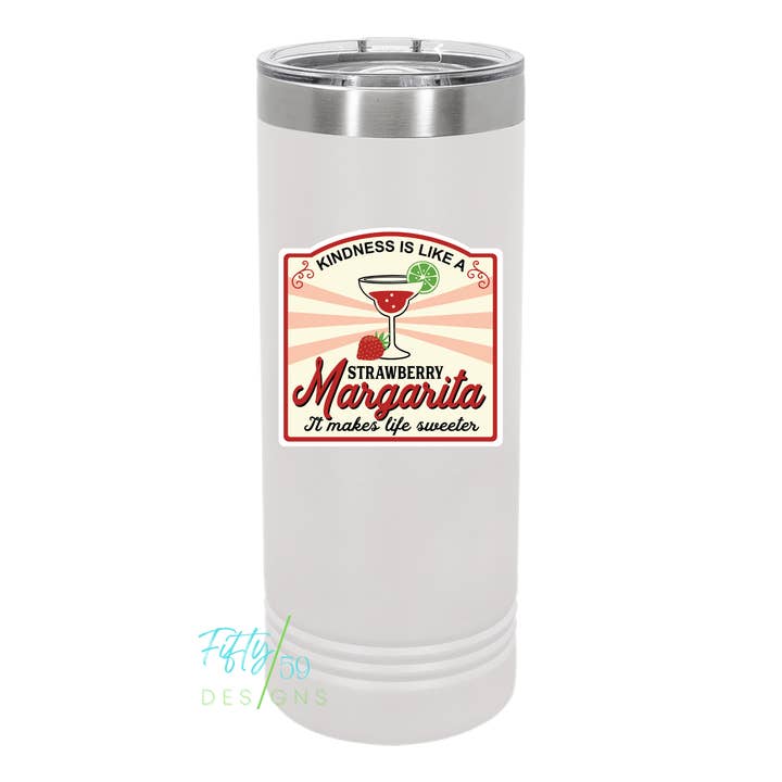 Strawberry Margarita Tumbler for wholesale by Fifty59 Designs