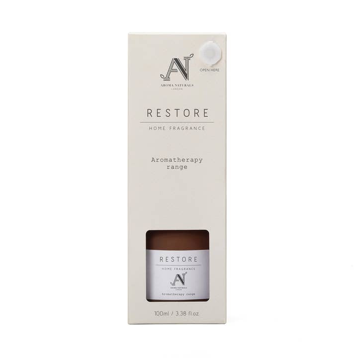 Aromatherapy Reed Diffuser 100ml, Restore, 12 Weeks for wholesale by Aroma Naturals