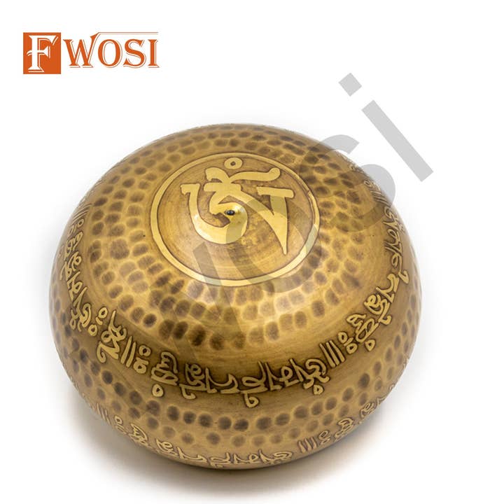 Fwosi - Wholesale Meditation Supplies - Tibetan Singing Bowl Set | Antique Mindfulness Bell Sound Bowl Mallet & Cushion | Meditation Bowl | Healing Bowl | Self-Care Gift3