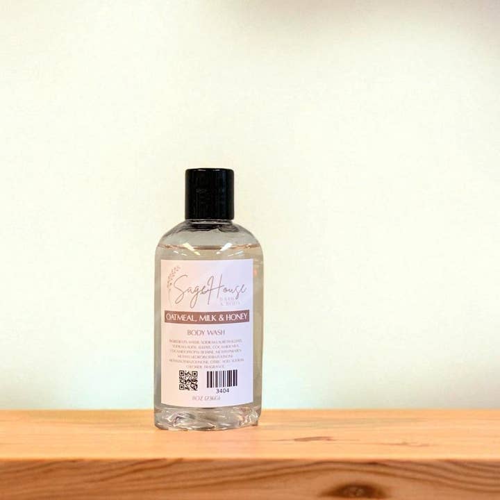 Oatmeal Milk & Honey Body Wash for wholesale by SageHouse Bath & Body