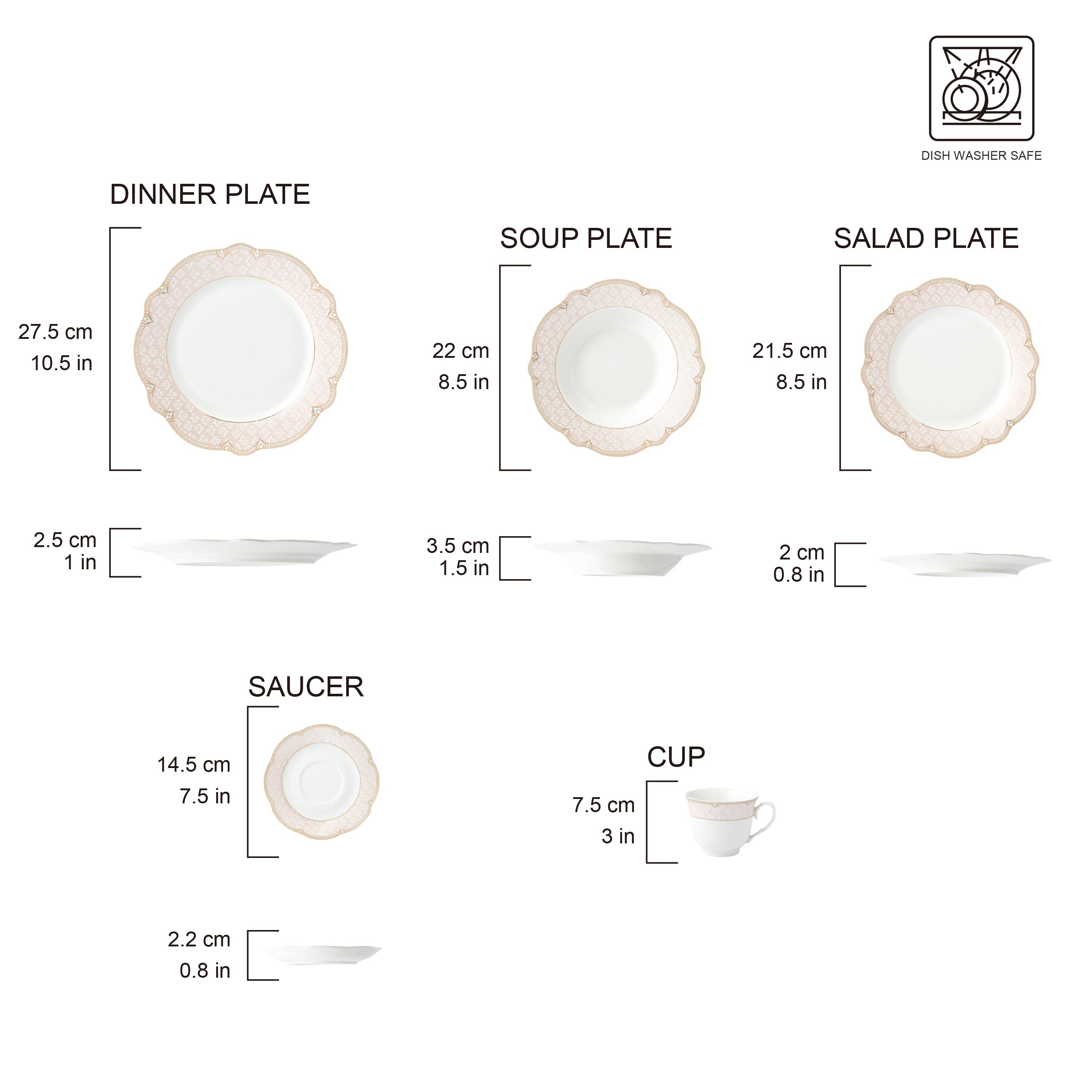 Gifts Plus - Wholesale Dinnerware Set - "Sandra" 10522G-20A (Pack 2)1