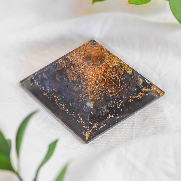 Azenway - Wholesale Spiritual Stone/Crystal - Max EMF Protection XL 85MM Orgone Energy Generator Pyramid