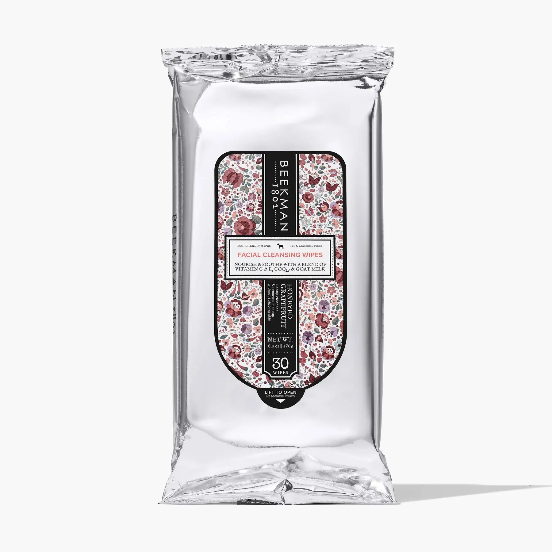 Beekman 1802 - Wholesale Face & Body Wipes - Honeyed Grapefruit Face Wipes (18pc display)1