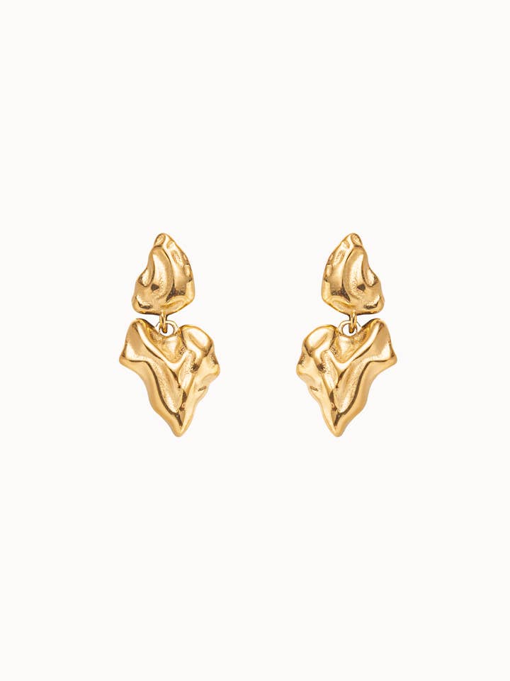 Crush Earrings - Gold Plated for wholesale by Nava Copenhagen
