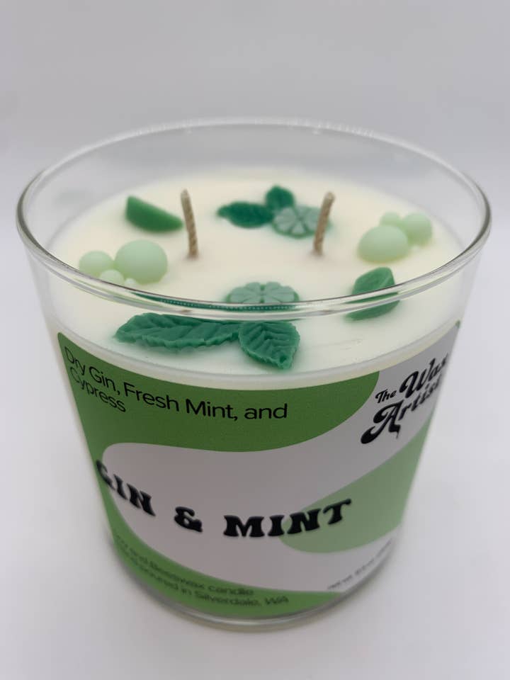 Gin e menta per la vendita all'ingrosso da parte di The Wax Artist