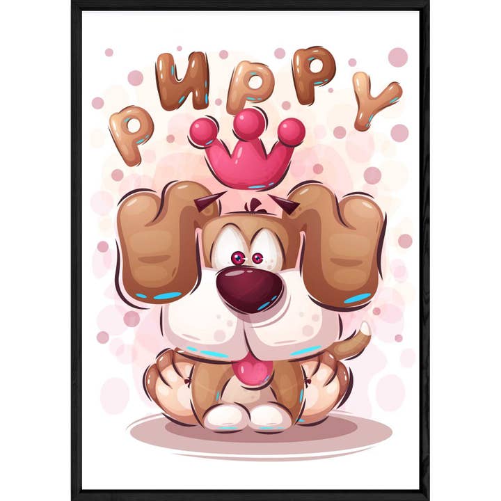 Animal Dog Picture — 23x32 — Wooden and Glass Frame for wholesale by ELISE ET LOUISE