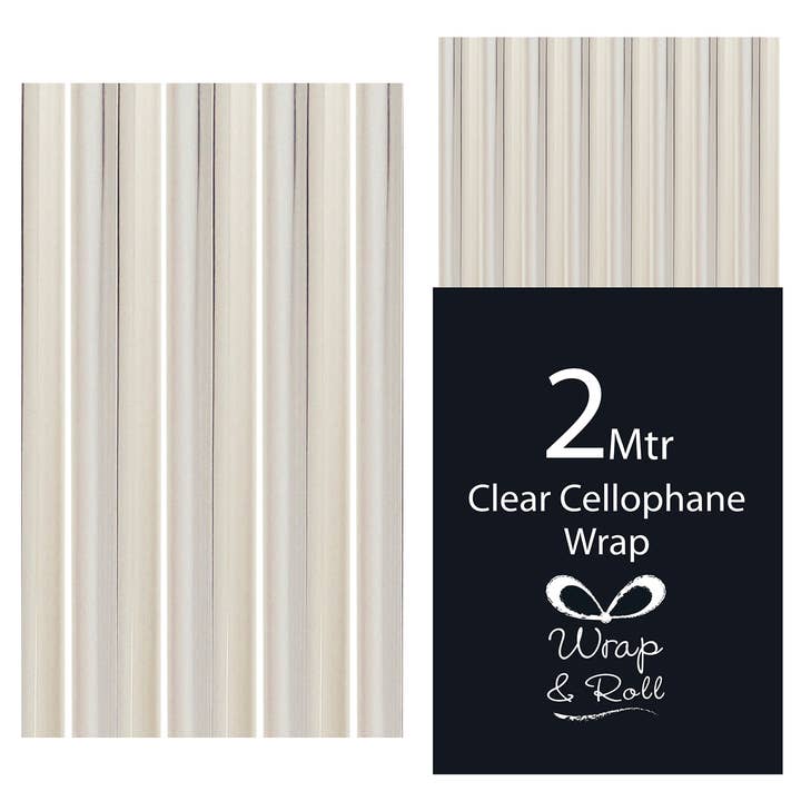 Joe Davies - Wholesale Wrapping Paper Roll - 2m Clear Cellophane Wrap 49s