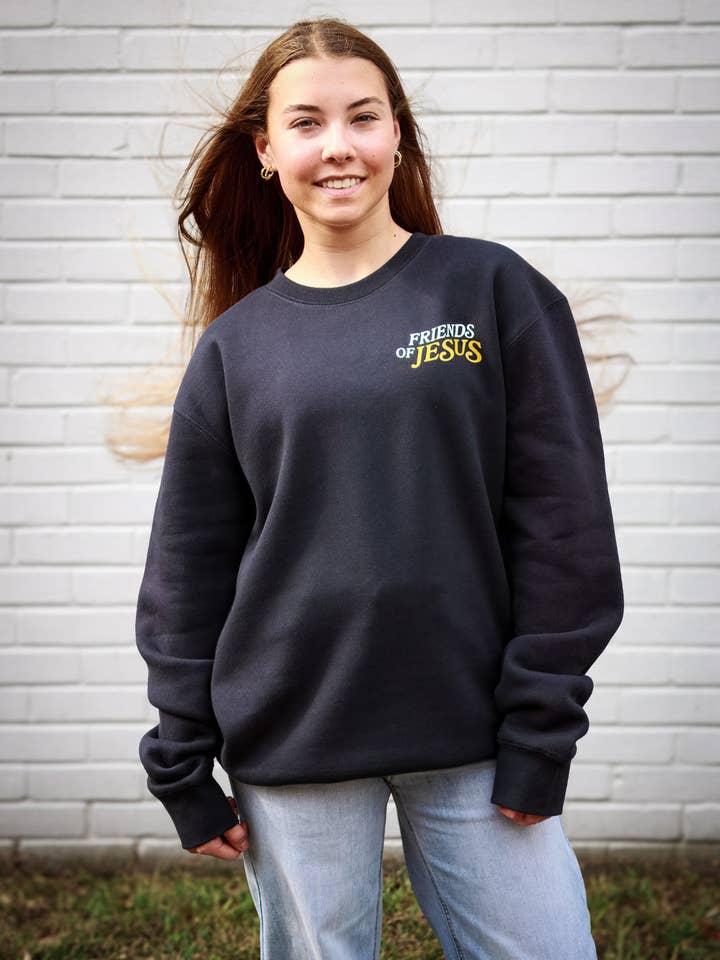 What a Friend We Have in Jesus I Christian Sweatshirt for wholesale by Salt + Light Design Co.