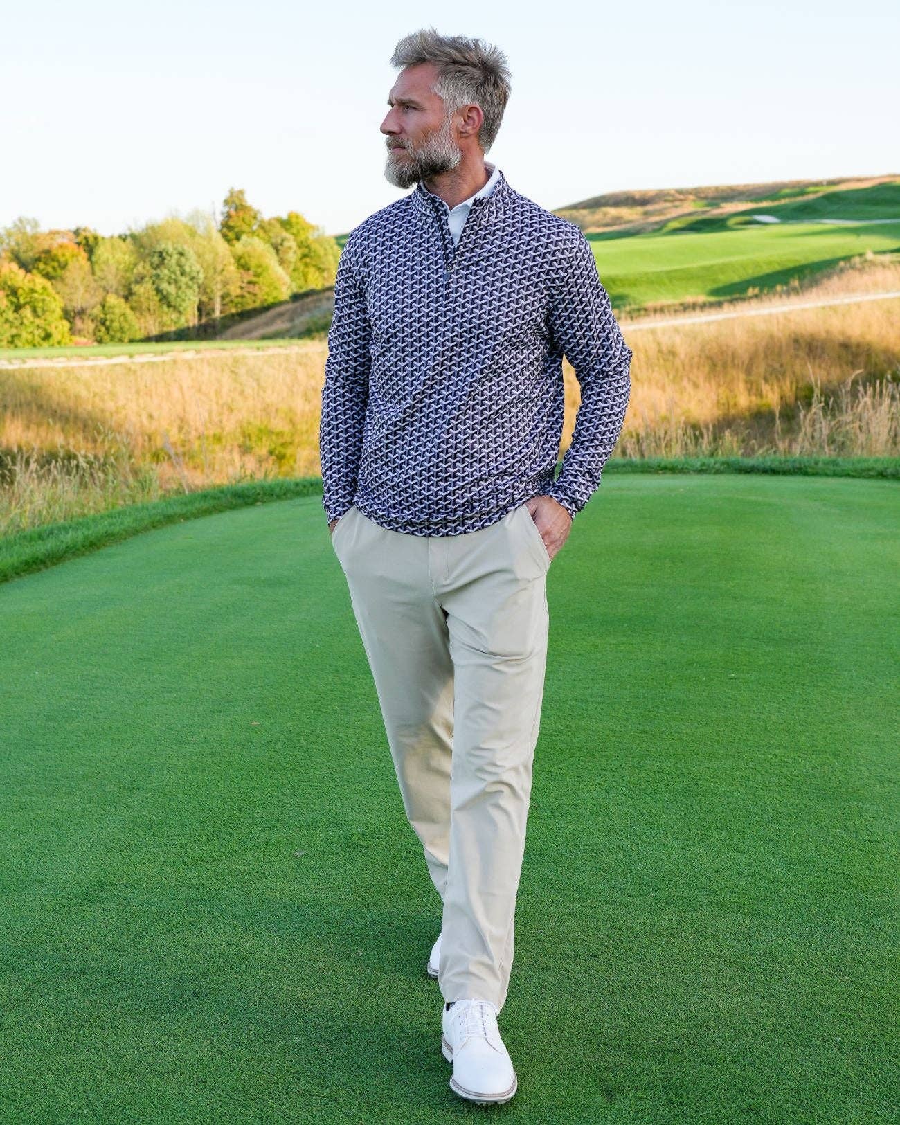 USA Palm - Wholesale Sweatshirt - Unisex - Cloud 1/4 Zip39