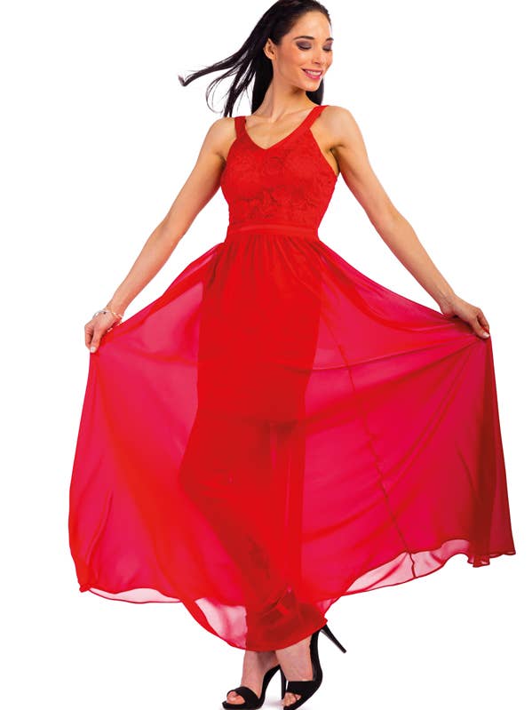 Macramé lace dress with chiffon for wholesale by ZUMBI Fashion Store